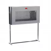 Щит пожарный со стойкой из нержавеющей стали (1 дверь сетка) 